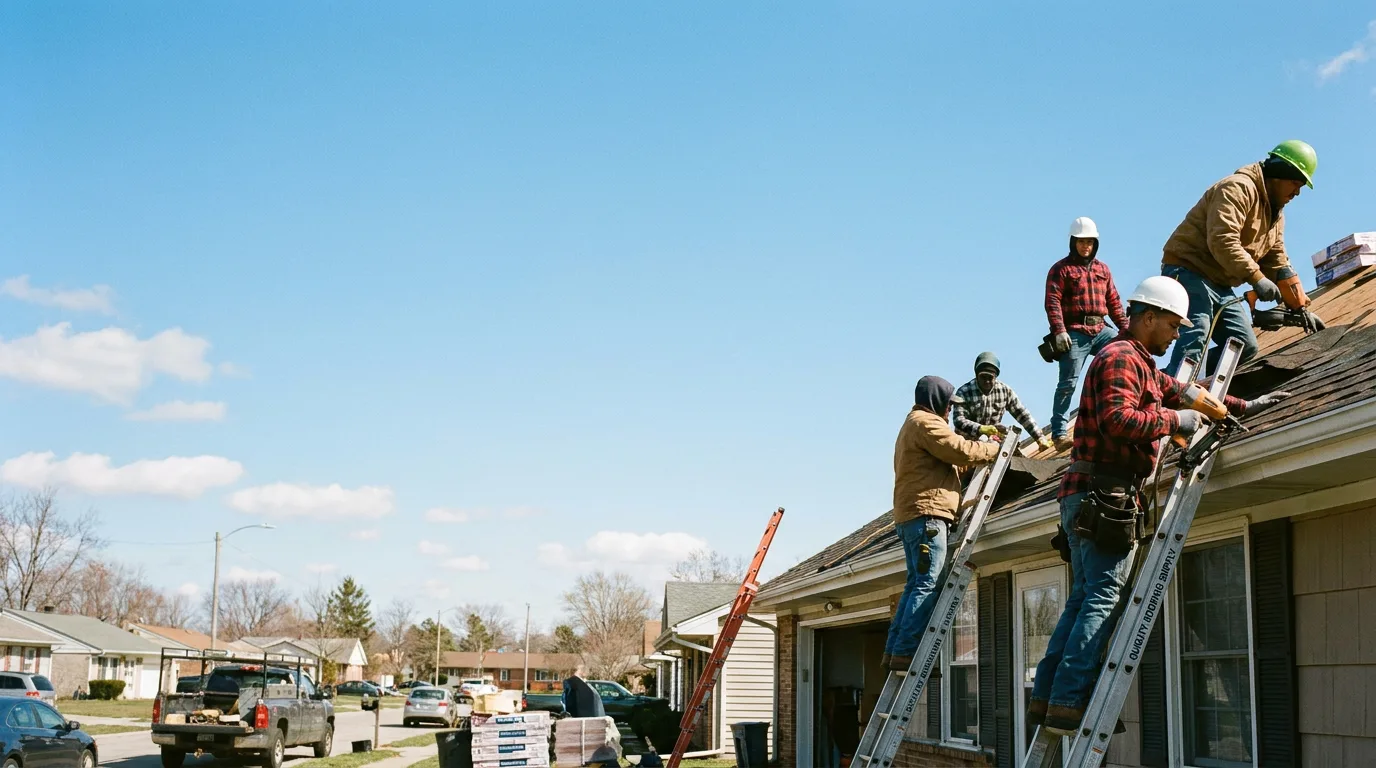Roofing in Climbing Hill, IA near me